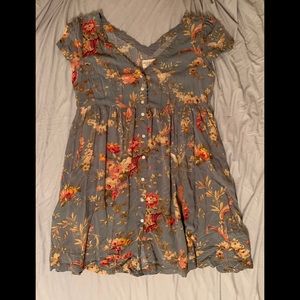 Denim & Supply Button Down Babydoll Dress